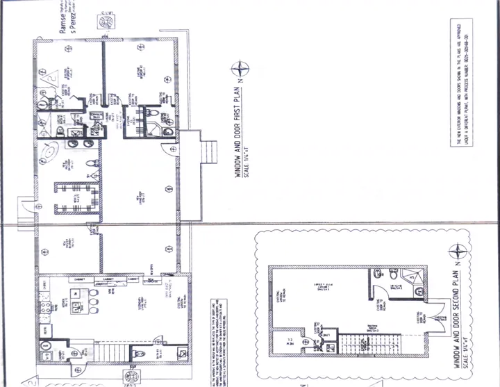 Floor plan of the residence